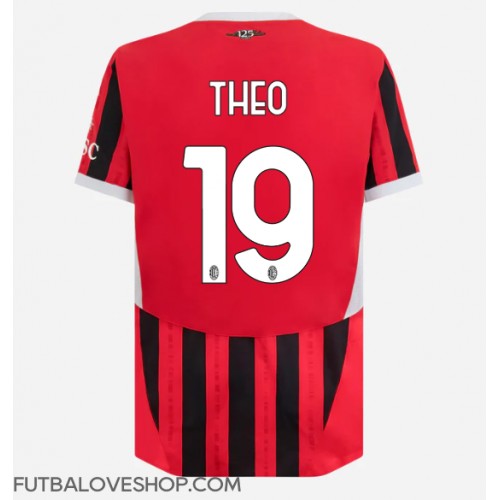 Dres AC Milan Theo Hernandez #19 Domáci 2024-25 Krátky Rukáv